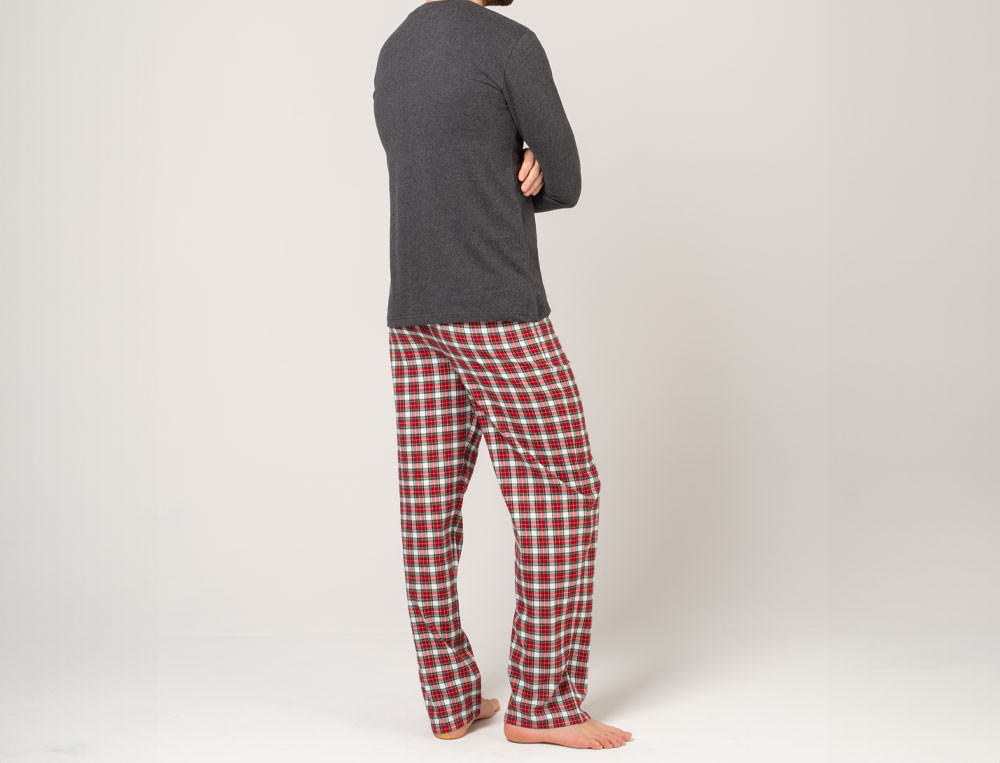 Herren Pyjama Tandem Baumwolle Linvosges