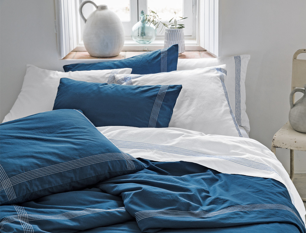 Housse de couette Bleu océan - Linvosges