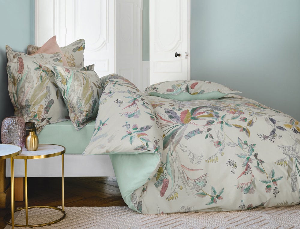 Housse de couette percale imprimée Bouquet d'émotions