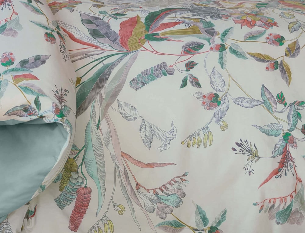 Housse de couette percale imprimée Bouquet d'émotions