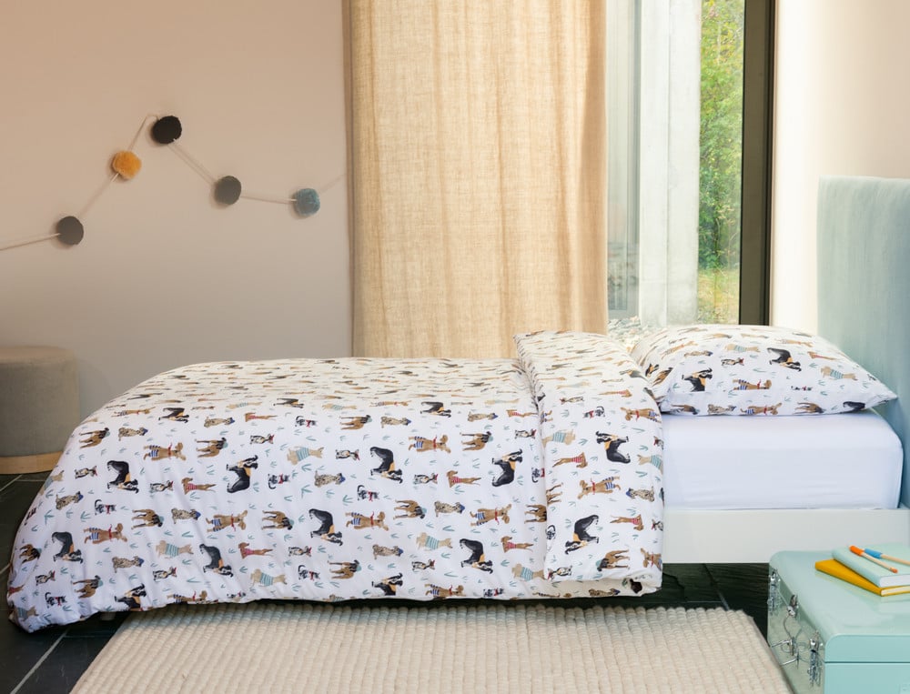 Housse de couette enfant Chiens et chat