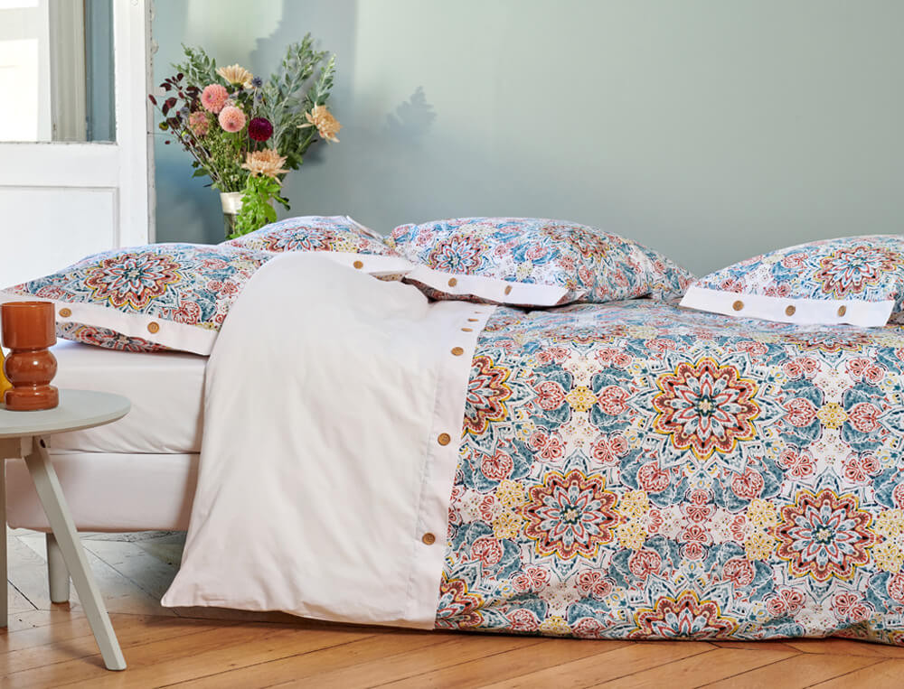 Housse de couette percale avec cheminée Étincelles