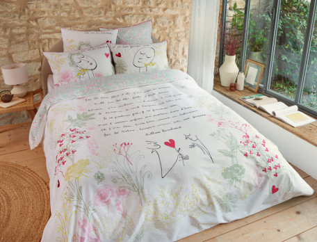 Pack complet housse de couette Retro 100% coton / 57 fils/cm² - Pack