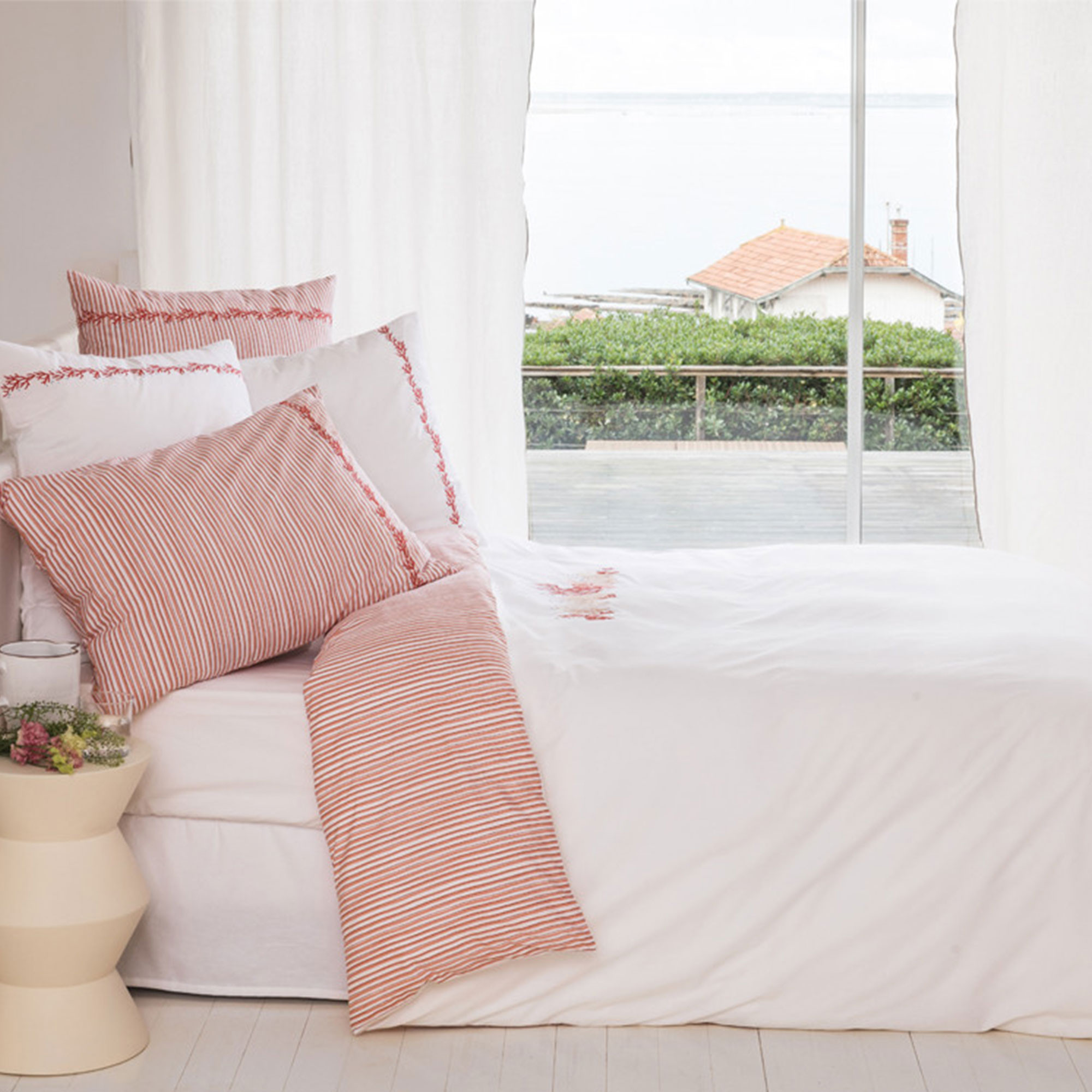 Housse de couette Mer de corail - Linvosges