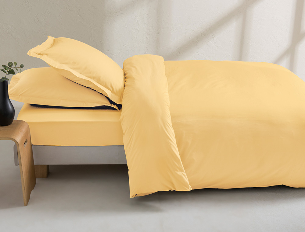 Housse de couette unie Percale coton