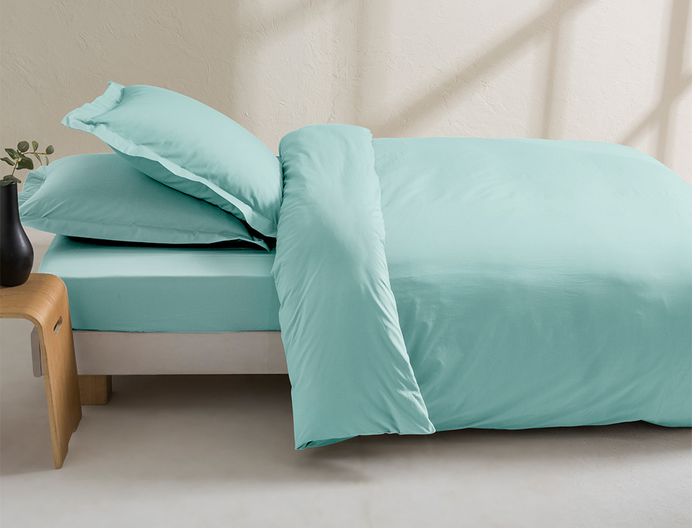 Housse de couette unie Percale coton