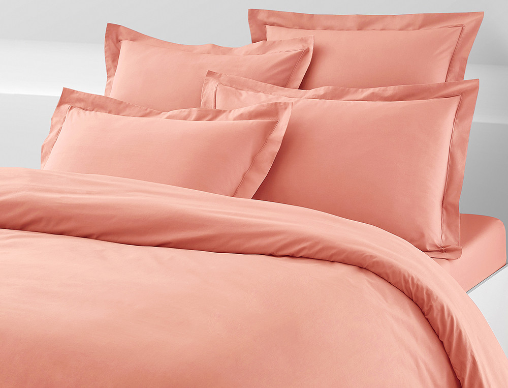 Housse de couette unie Percale coton