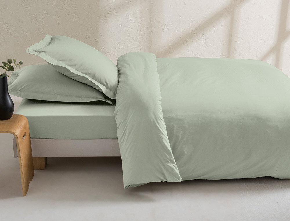 Housse de couette unie Percale coton