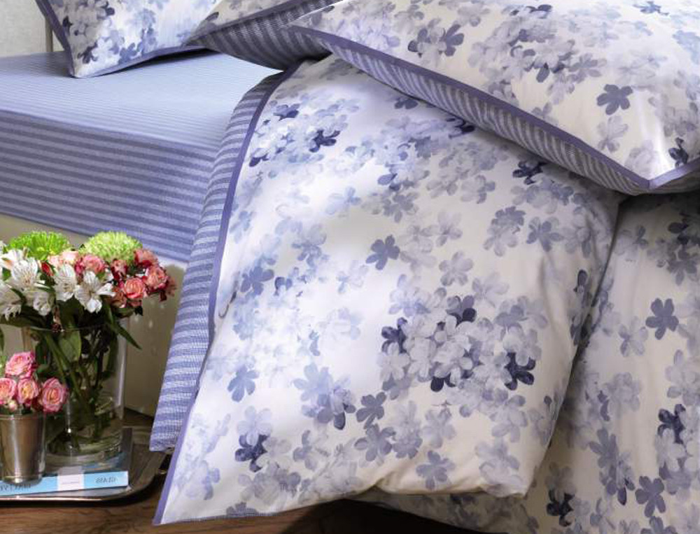 Housse de couette Petite fleur bleue Linvosges