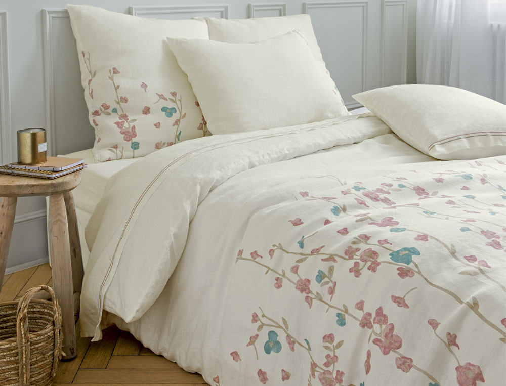 Housse de couette Rose trémière - Linvosges