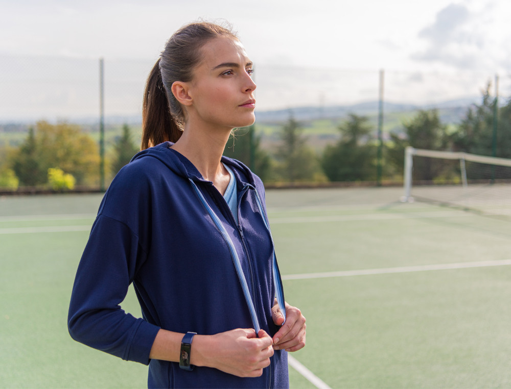 Kapuzenjacke J'aime le sport