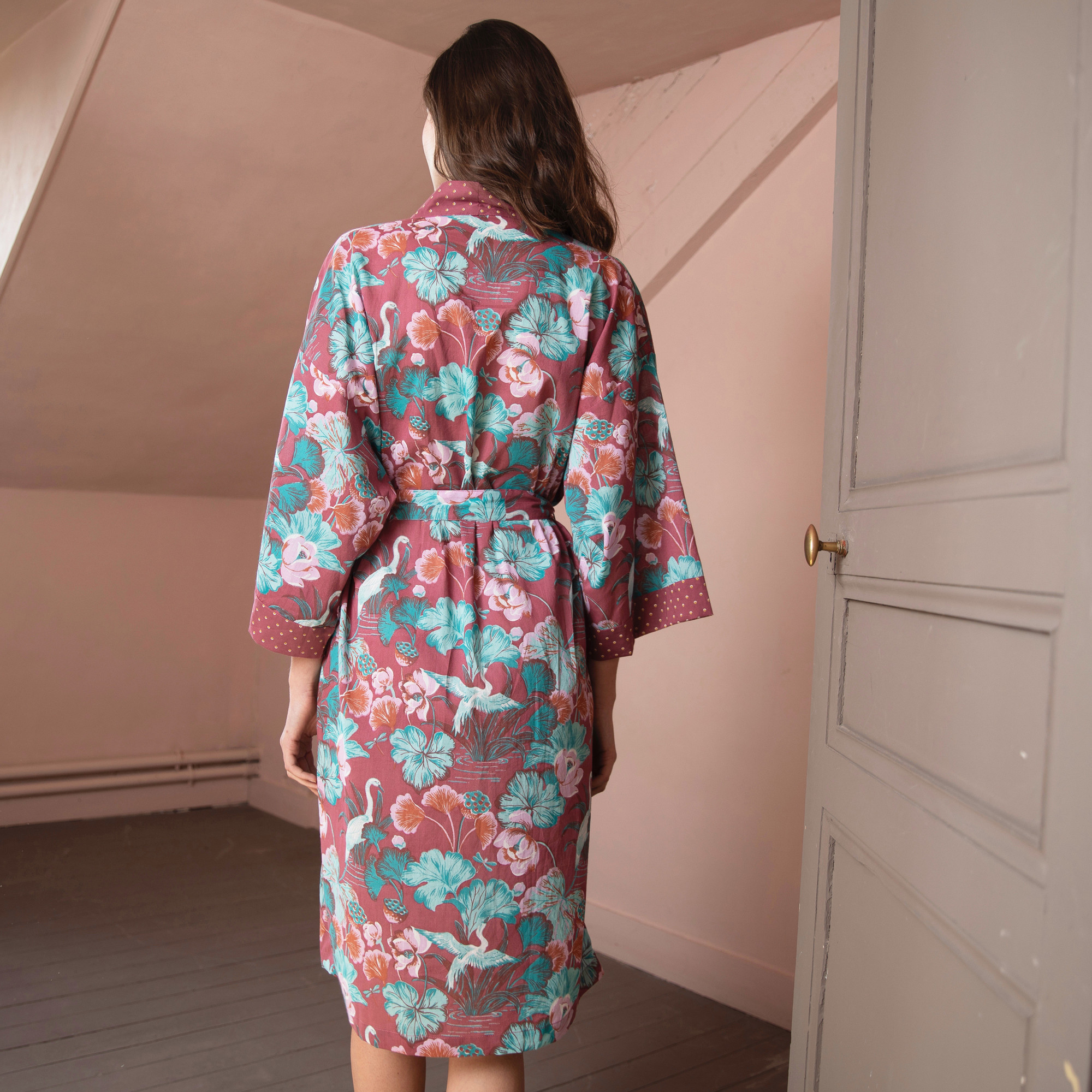 Kimono Lotustraum 100% Baumwolle
