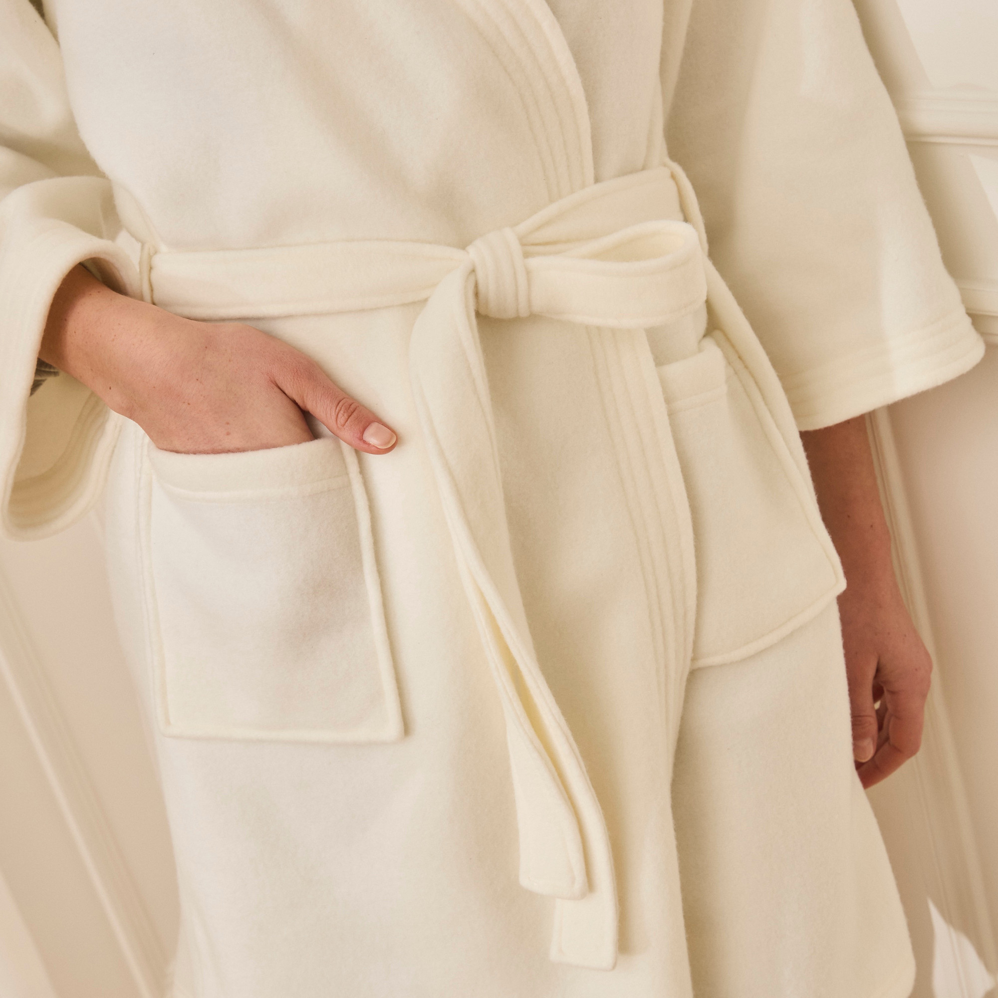 Kimono Kaiserlicher Schlummer  Fleece-Kimono mit Gürtel 