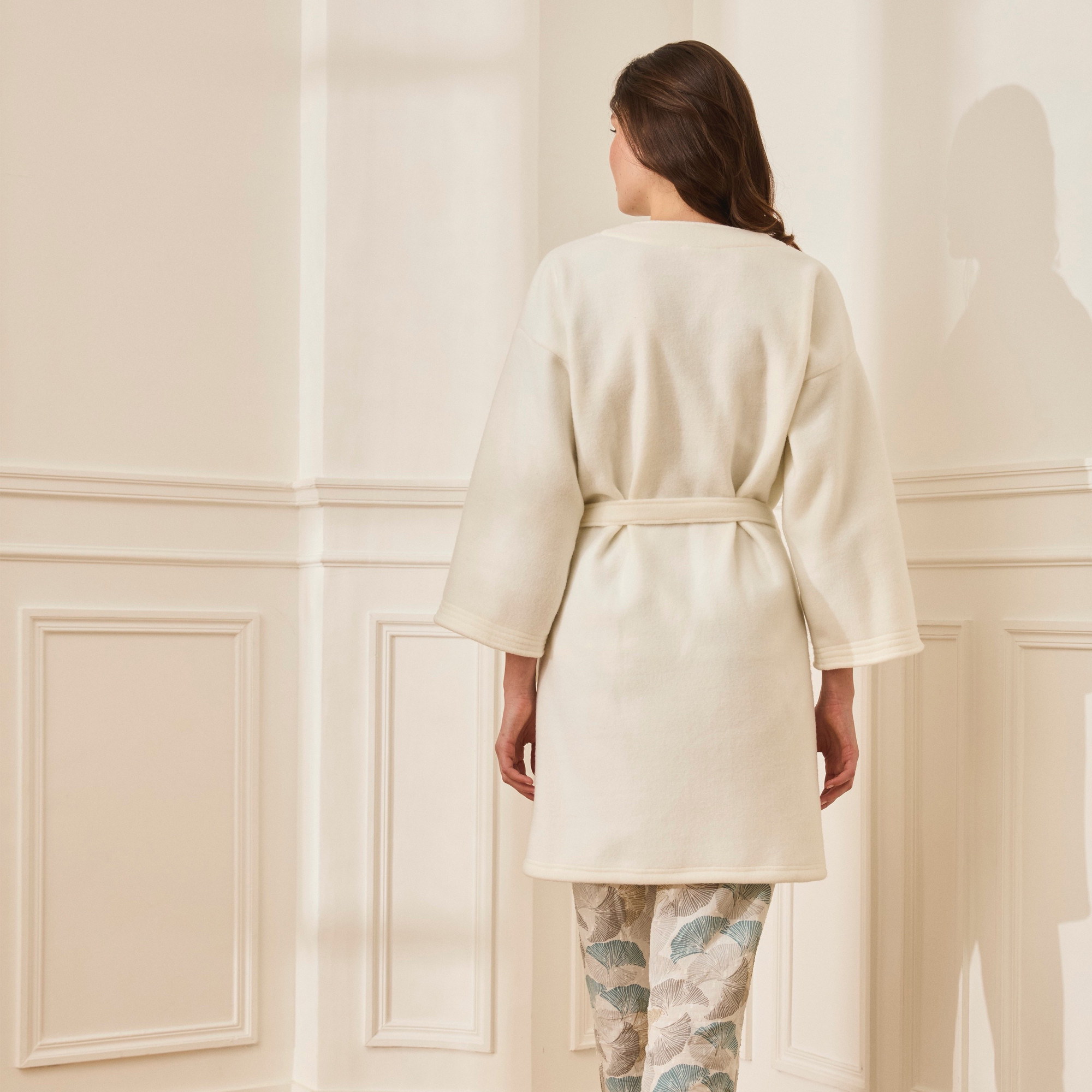 Kimono Kaiserlicher Schlummer  Fleece-Kimono mit Gürtel 
