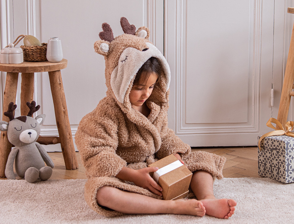 Bademantel für Kinder Familienmoment