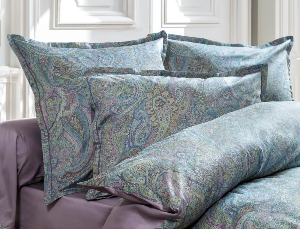 Satin-Kissenbezug mit Paisley-Motiv Orientalischer Traum