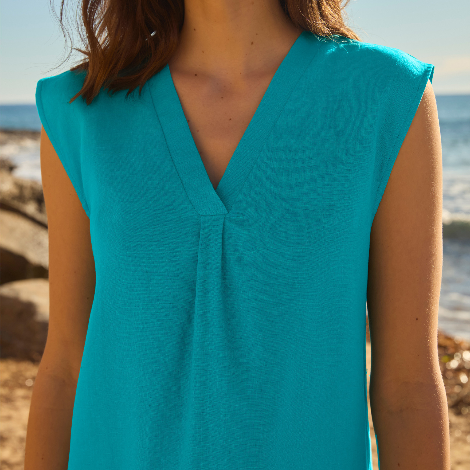 Kleid Blaue Weite