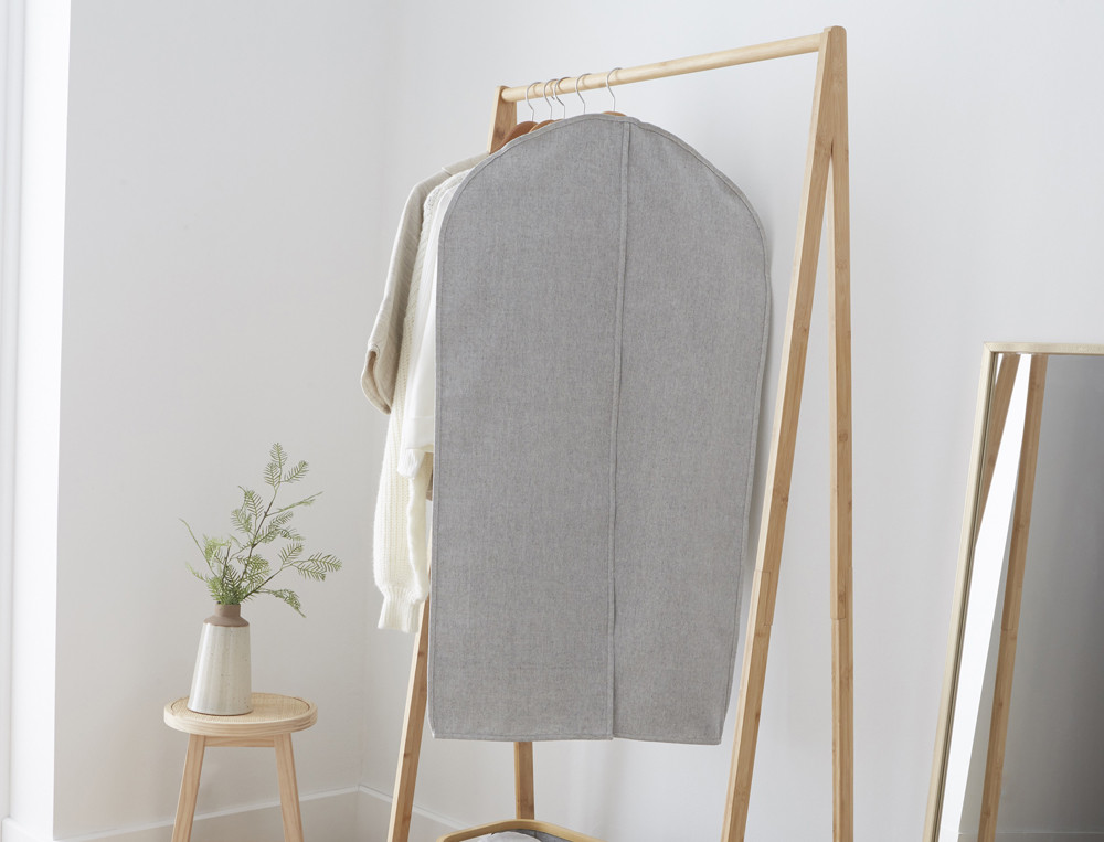 Kleidersack mit Klettverschluss aus Polyester und Baumwolle