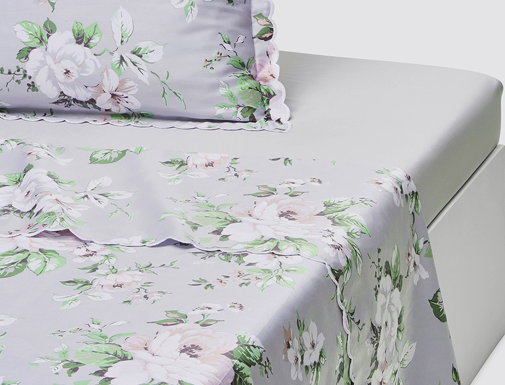 Linge de lit satin imprimé Les magnolias