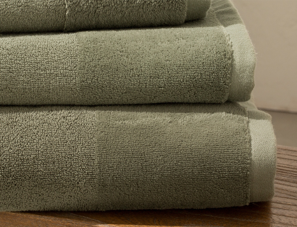 Linge de bain uni en coton biologique Bio nature
