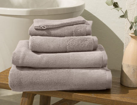 Linge de bain uni en coton biologique Bio nature