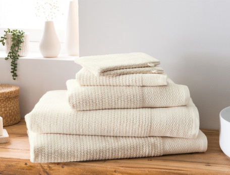 Linge de toilette uni 100% coton 550g/m2 Granité