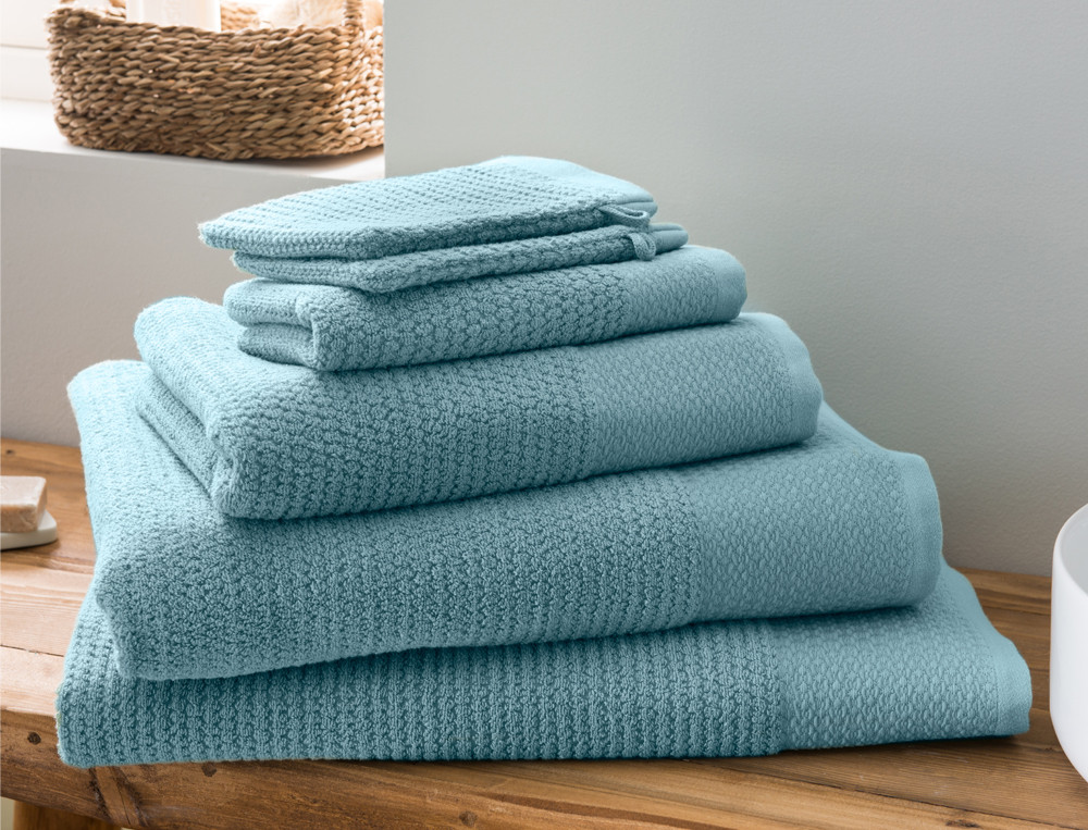 Linge de toilette uni 100% coton 550g/m2 Granité
