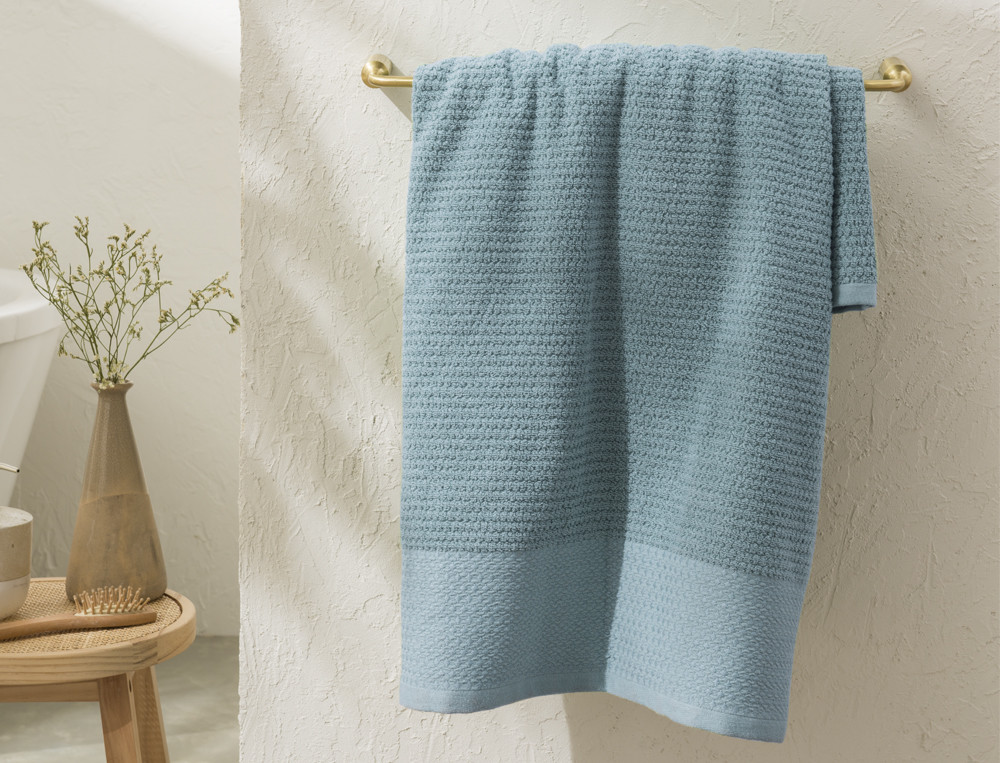 Linge de toilette uni 100% coton 550g/m2 Granité