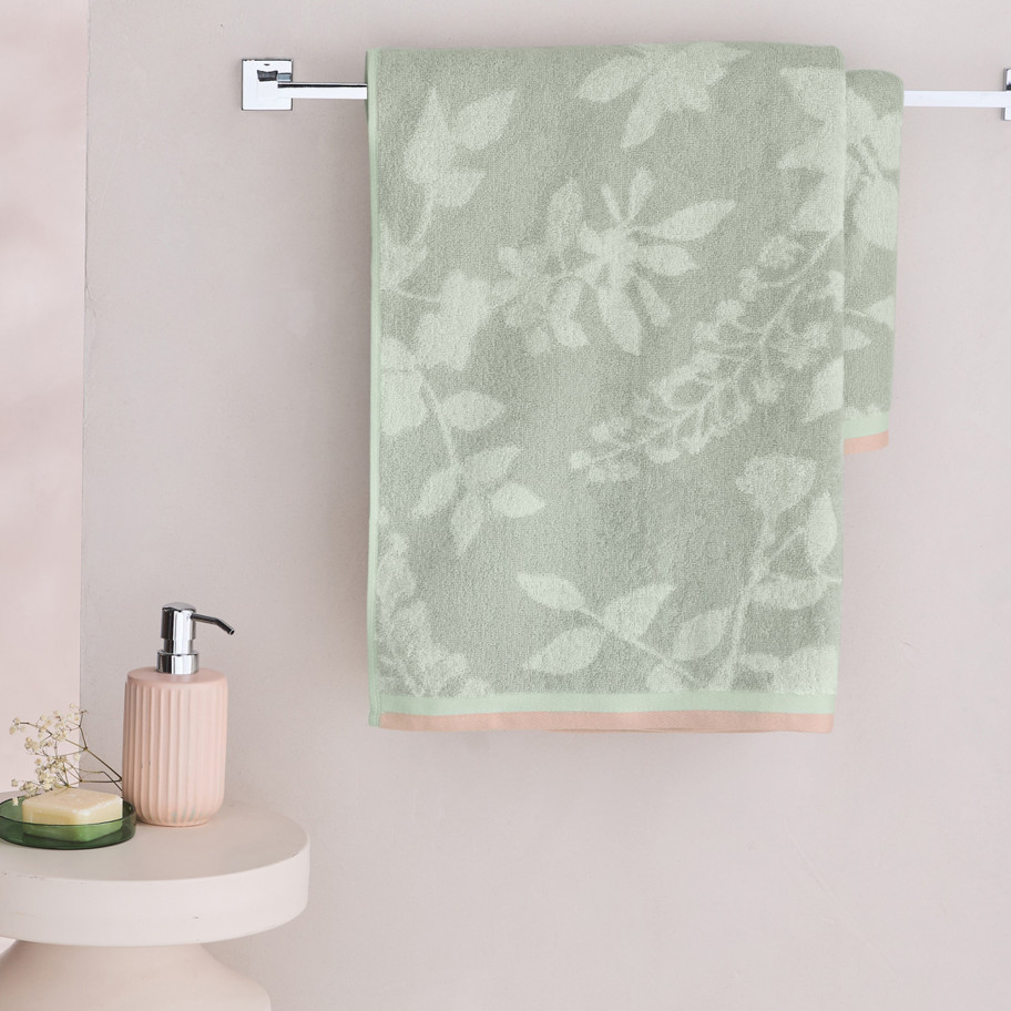 Linge de bain jacquard Jardin suspendu