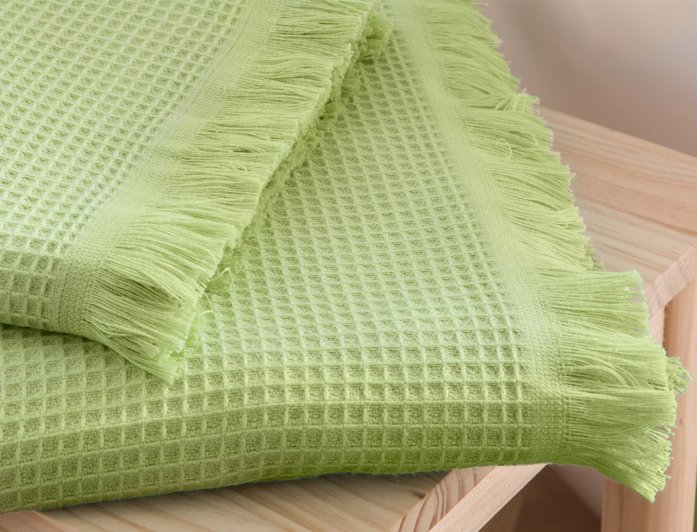 Linge de bain en coton et nid d'abeille L'Estagnol