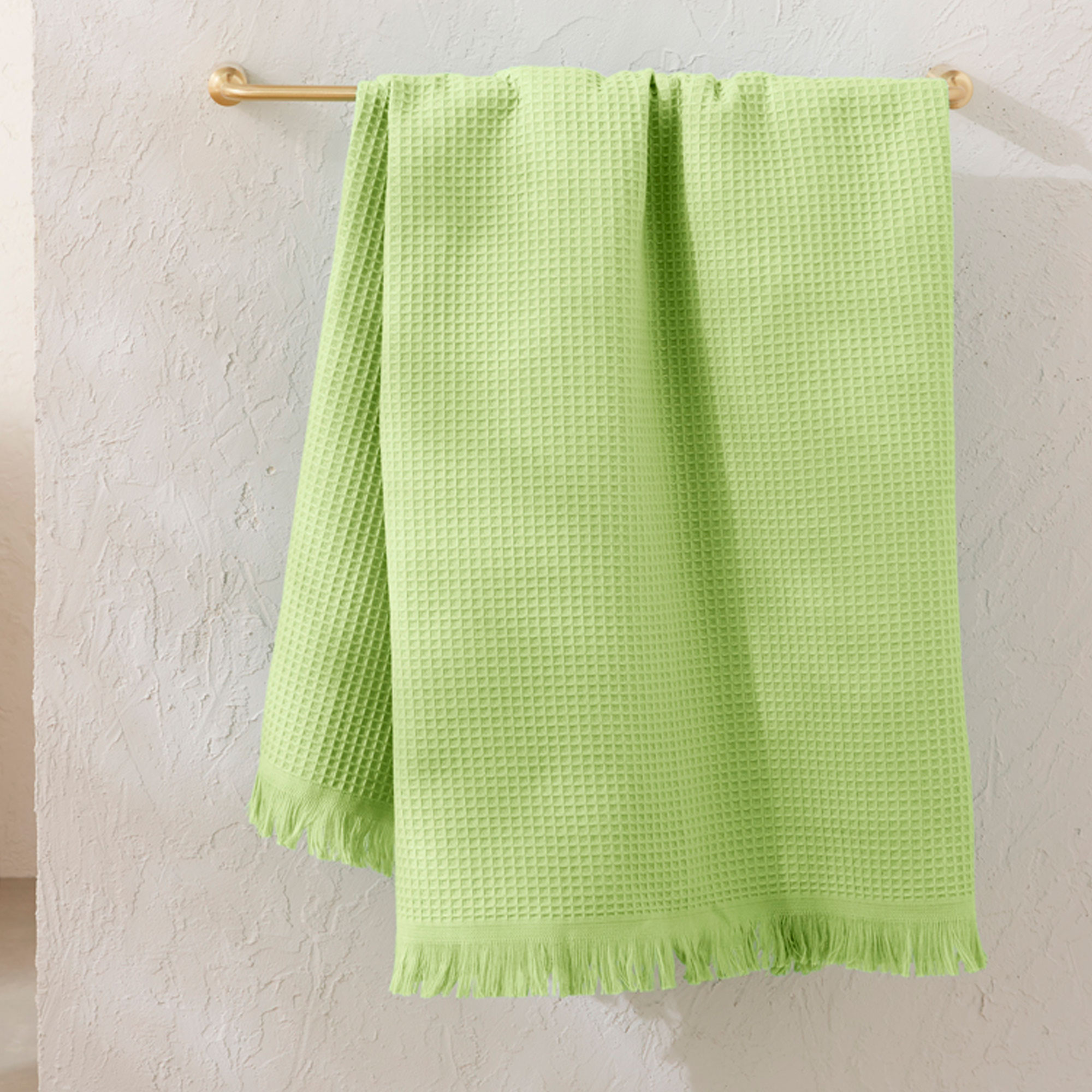 Linge de bain en coton et nid d'abeille L'Estagnol