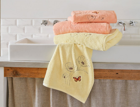 Linge de bain Les coquelicots