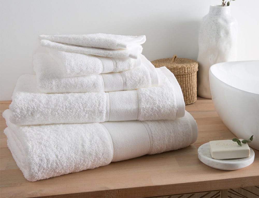 Linge de bain 65% coton et 35% modal 640g/m2 Matinale