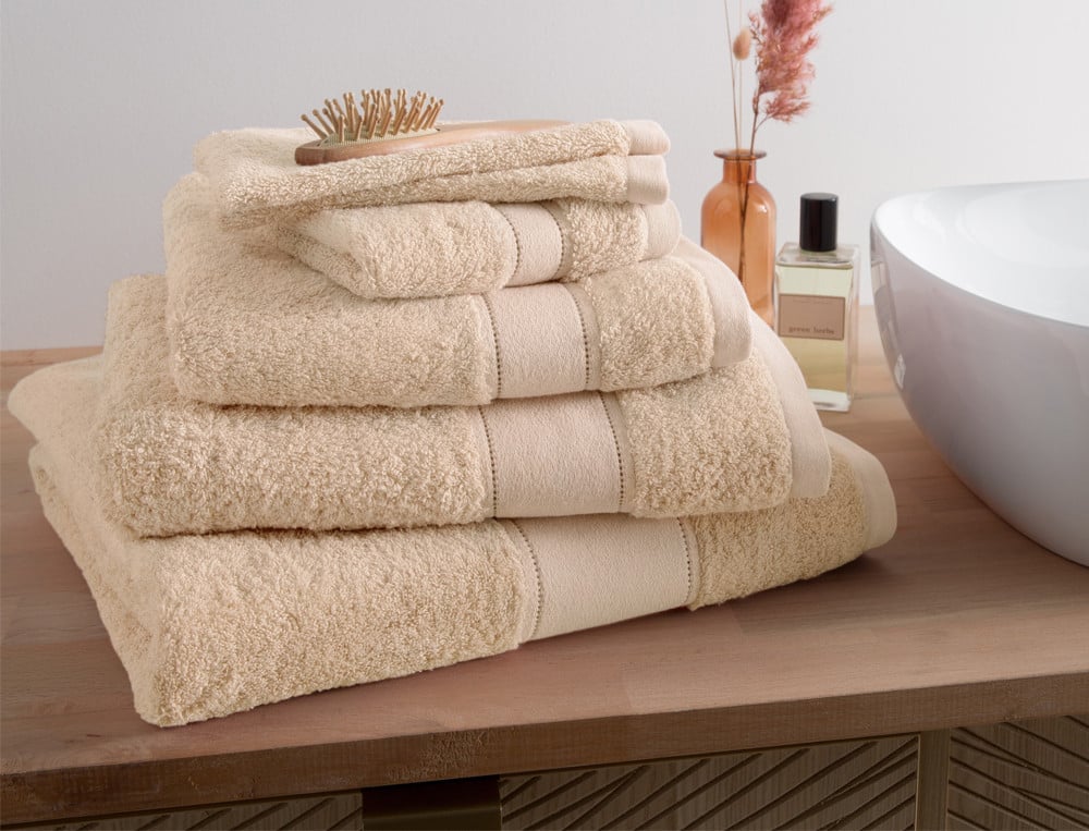 Linge de bain 65% coton et 35% modal 640g/m2 Matinale