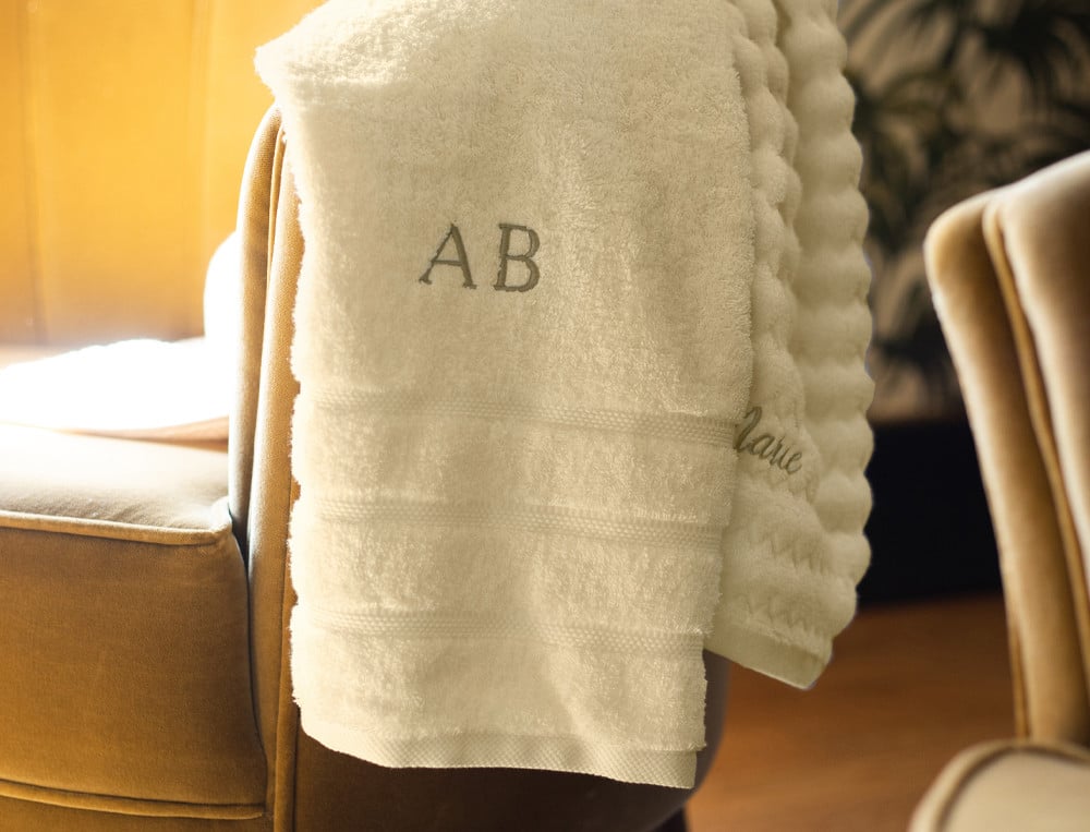 Serviette de bain et serviette invité Positano