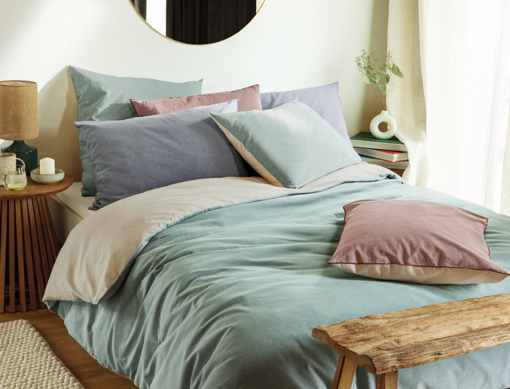 Linge de lit 100% coton Coton Chambray