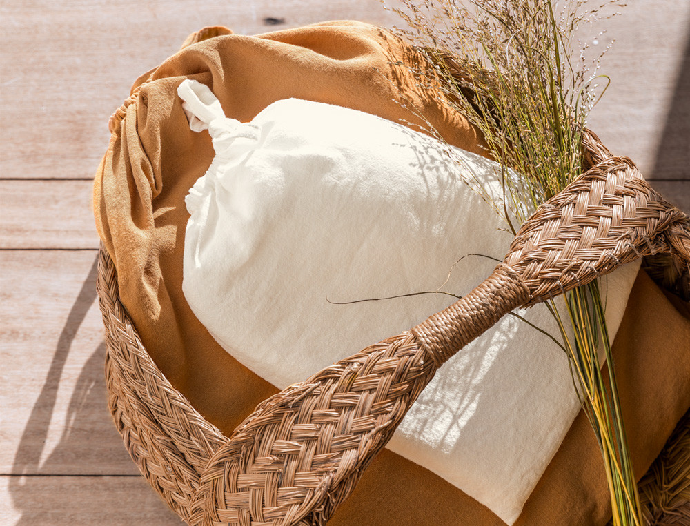 Linge de lit Coton chanvre doux et écologique respectant l'environnement