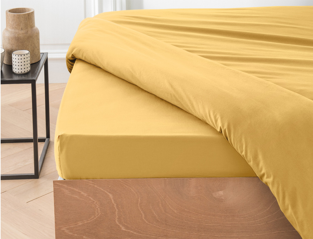 Linge de lit finition bourdon grise Coton fin lavé