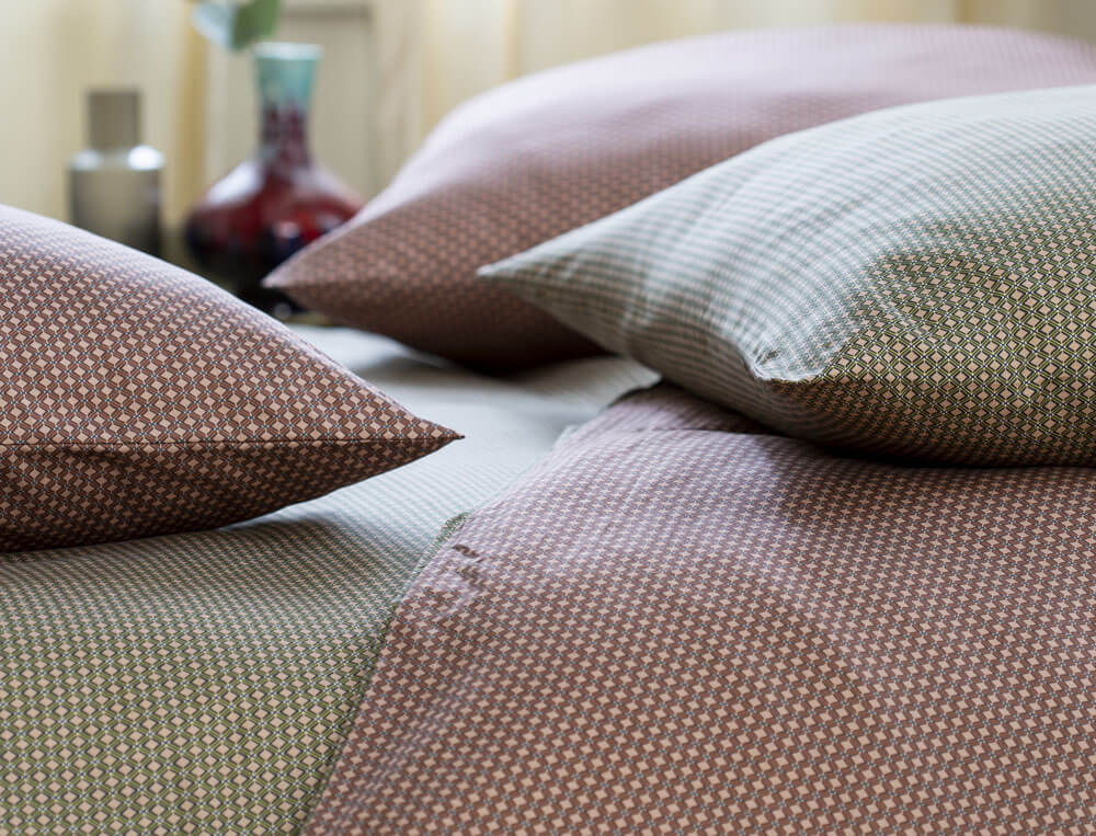 Parure de lit imprimé satin 100% coton Cravate