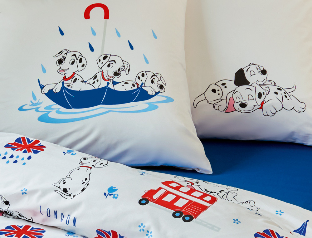 Linge de lit coton imprimé enfant 101 dalmatiens