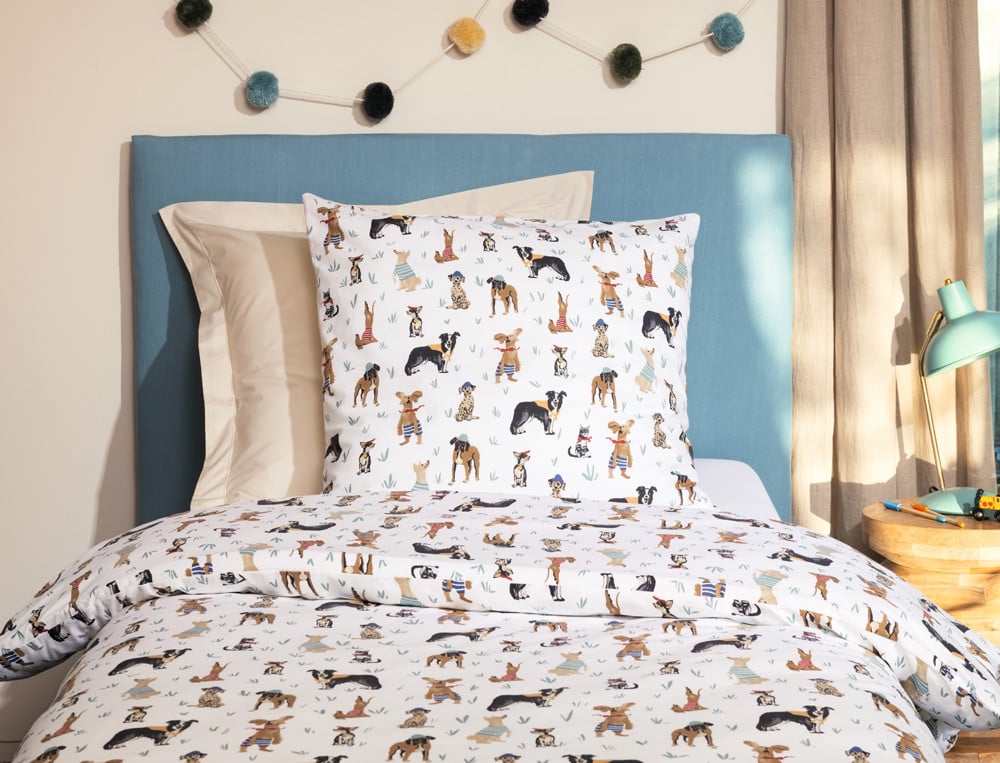 Drap-housse enfant Chiens et chat