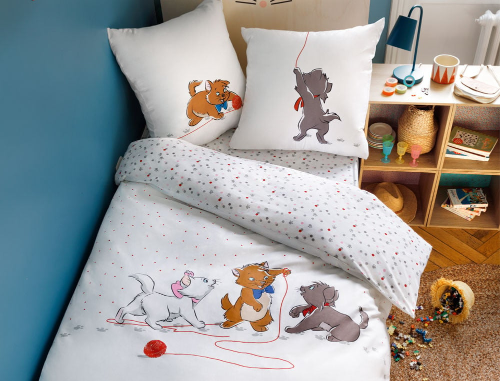 Linge de lit enfant imprimé Les Aristochats