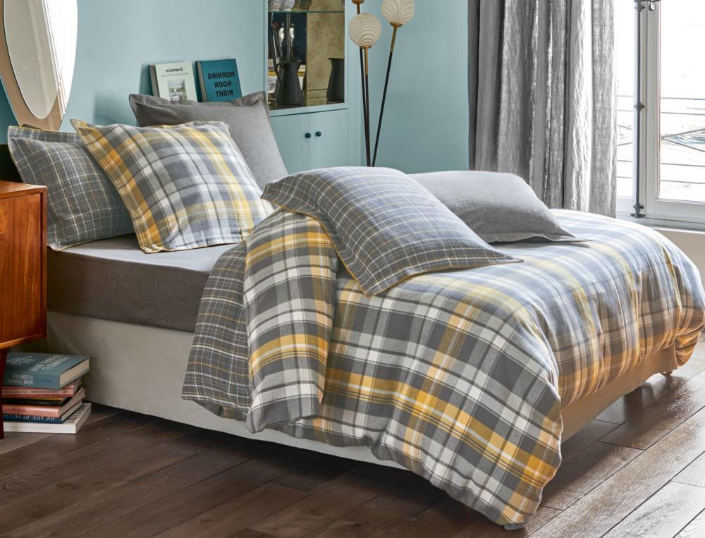 Drap housse flanelle petit écossais bonnet 35 cm Helsinki