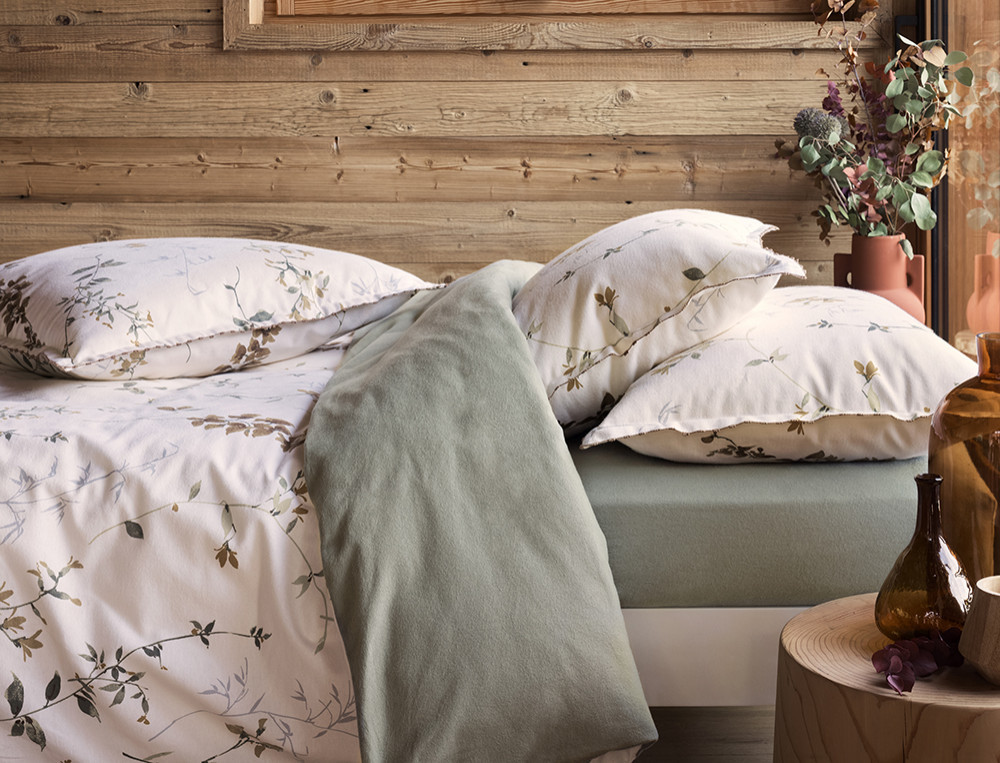 Linge de lit flanelle Jardin d'hiver