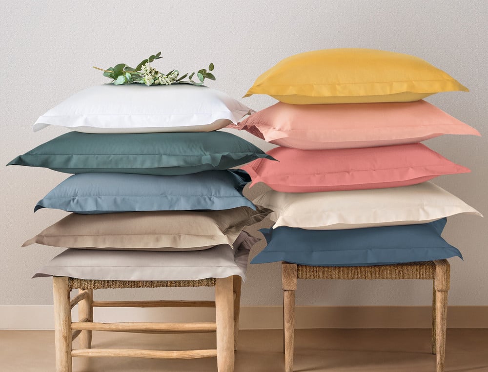 Linge de lit Percale coton peigné