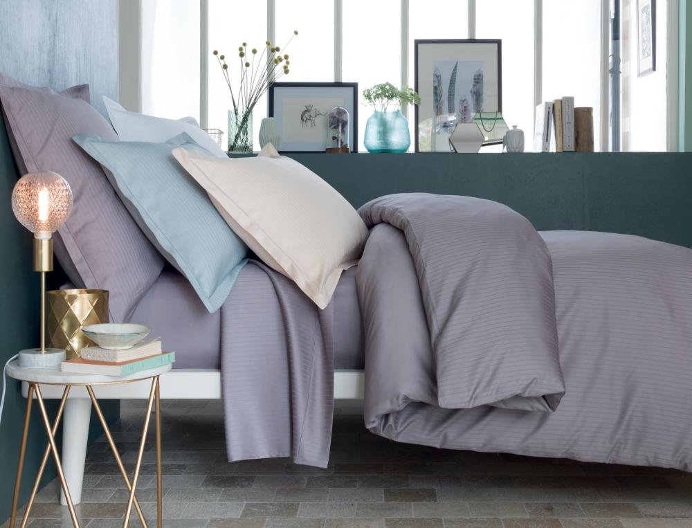 Linge de lit Récital satin rayé ou lisse