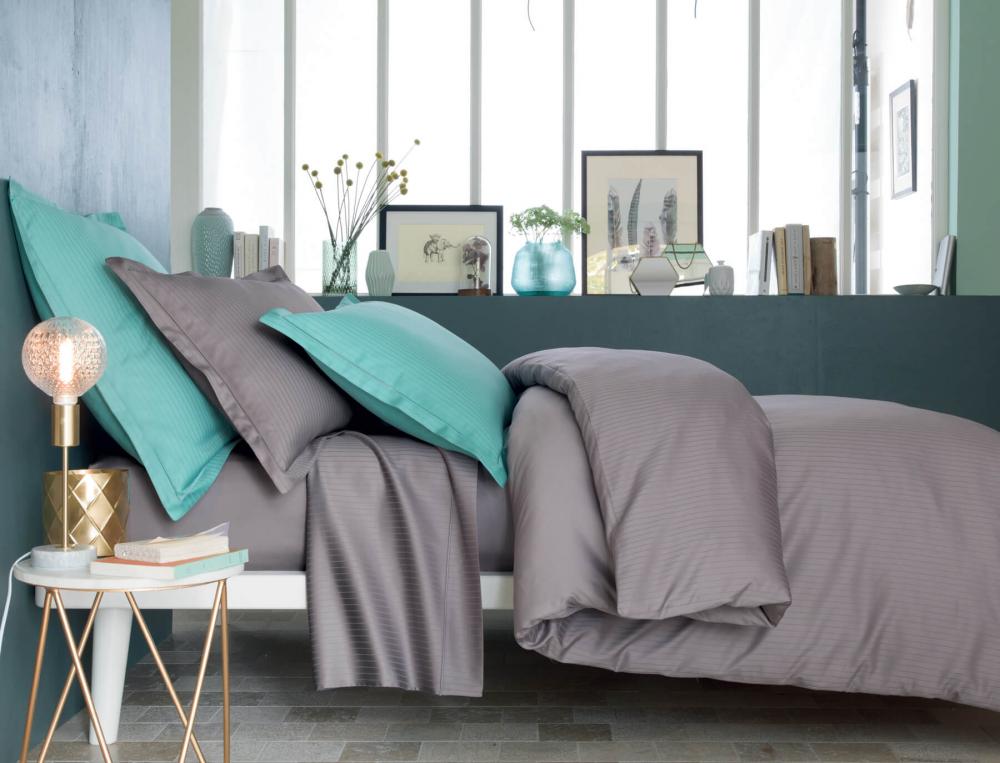 Linge de lit Récital satin rayé ou lisse