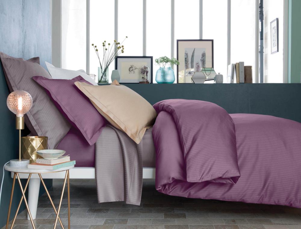 Linge de lit Récital satin rayé ou lisse