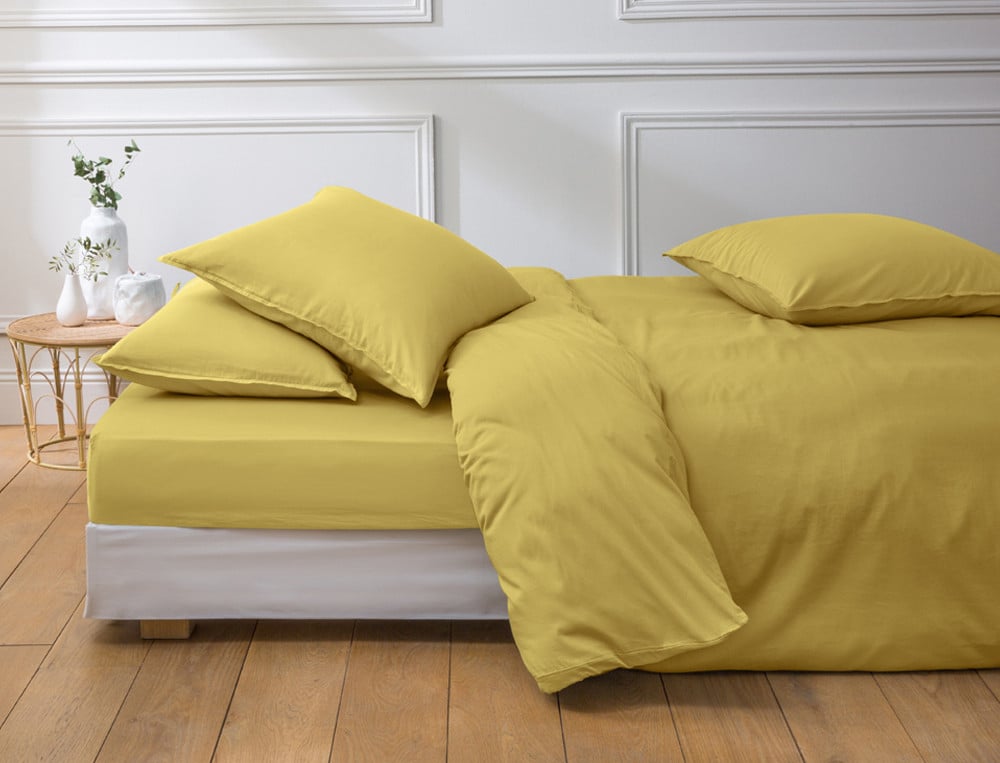 Taie d\'oreiller Satin lavé