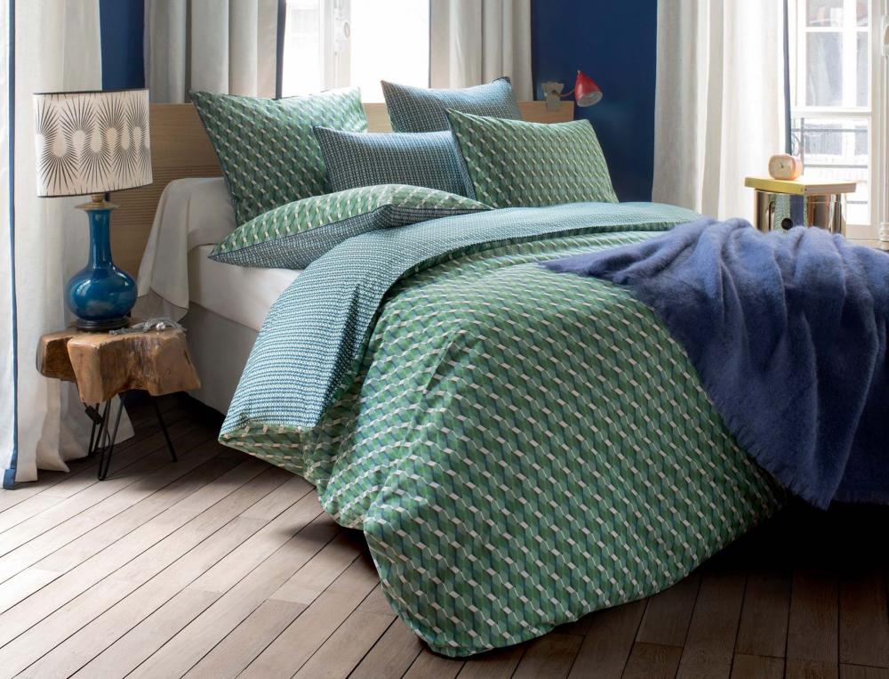 Linge de lit imprimé Terre de Jade
